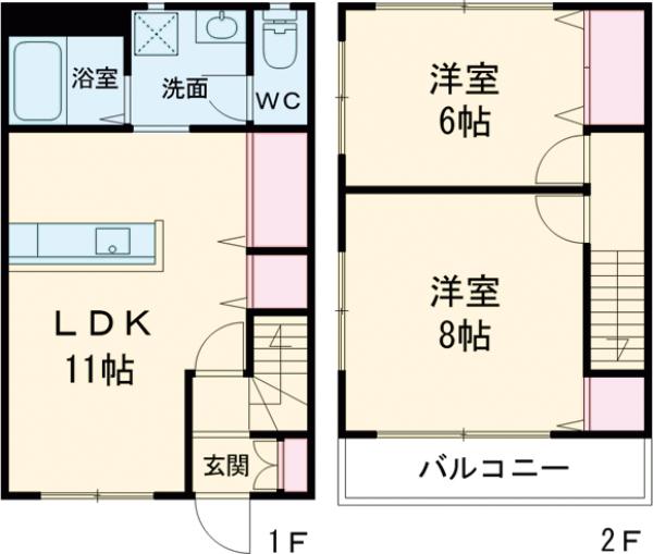 プレシャスコートⅡの間取り
