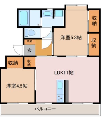 ドリーム佐倉Ⅰ棟の間取り