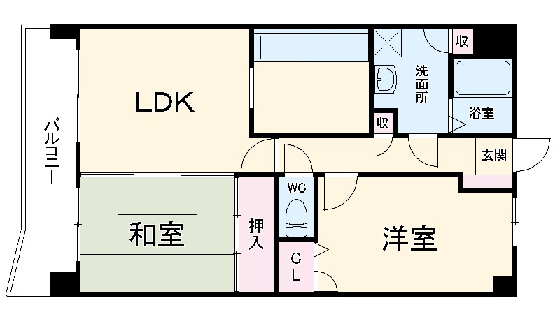 パグーロ東平尾の間取り