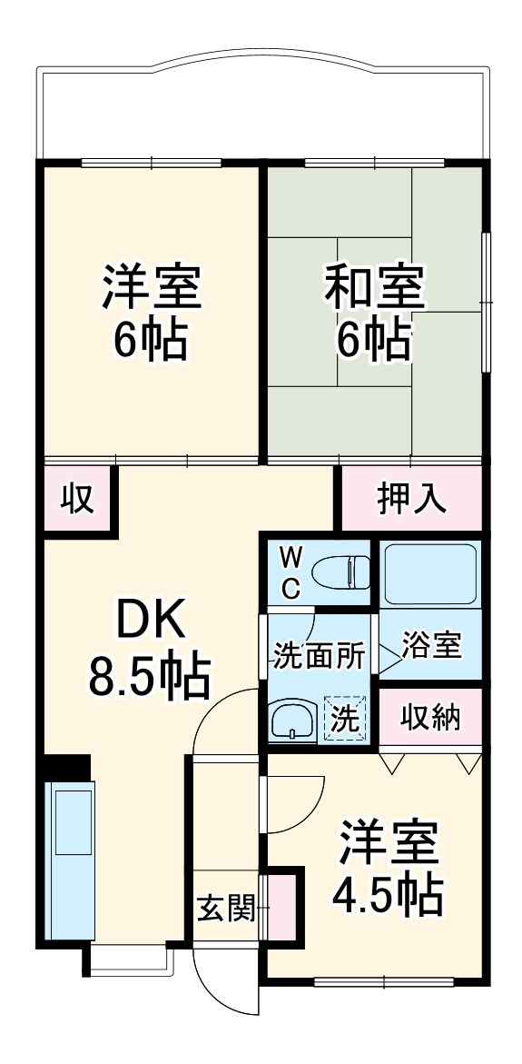 メゾン・クレールの間取り