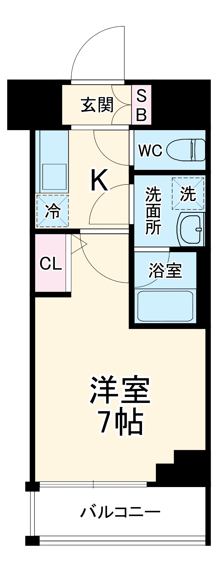 レア横濱天王町弐番館の間取り