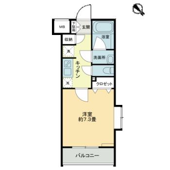 patio阿佐ヶ谷の間取り