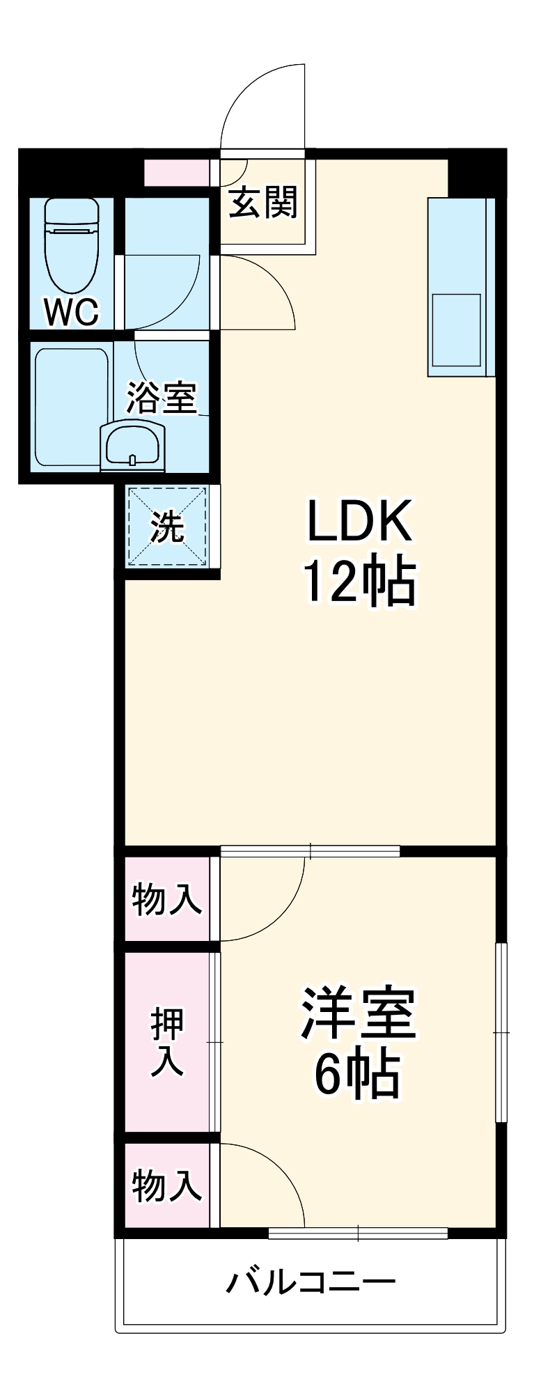 イーリス中央林間の間取り