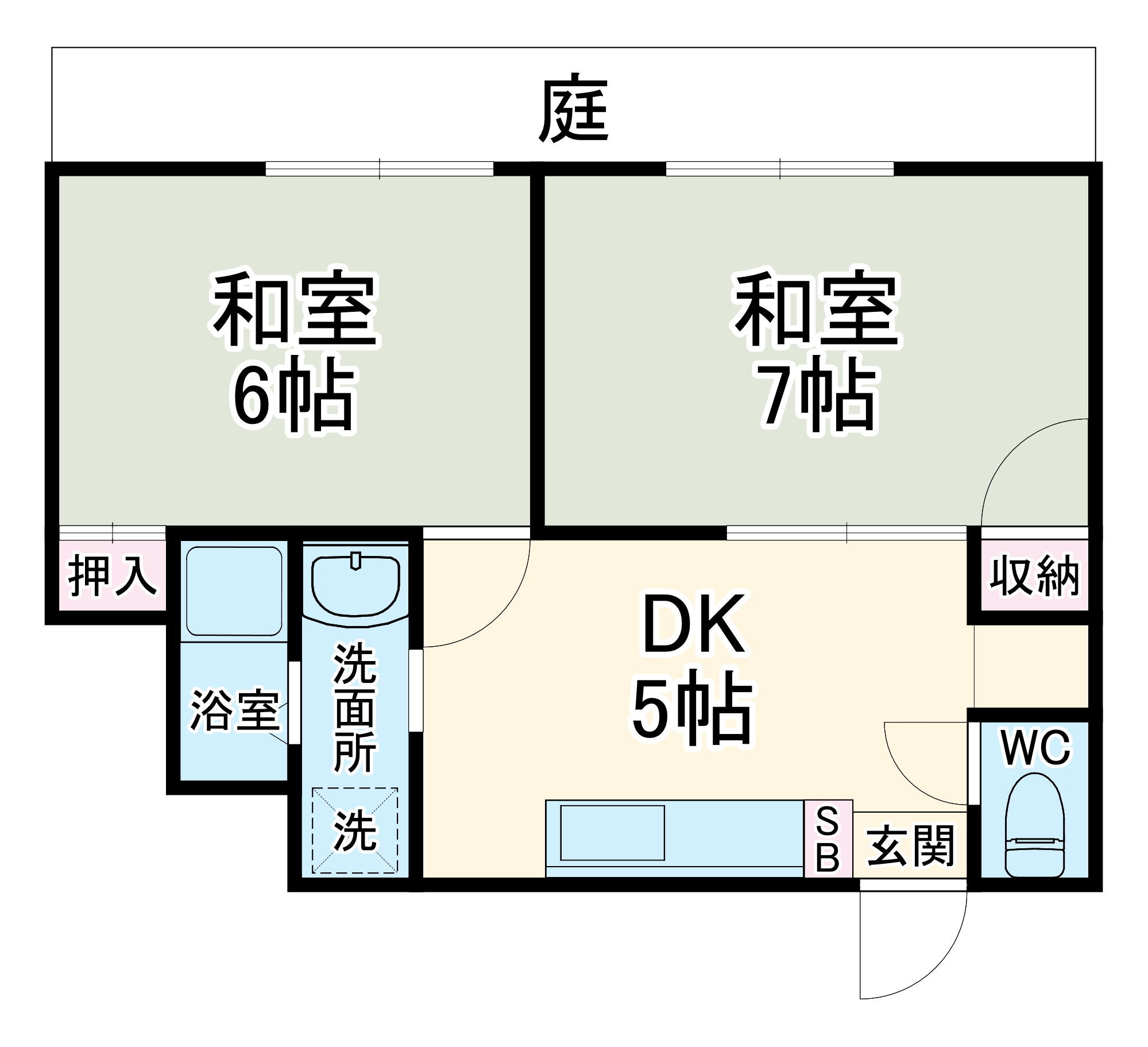 ベルコーポの間取り