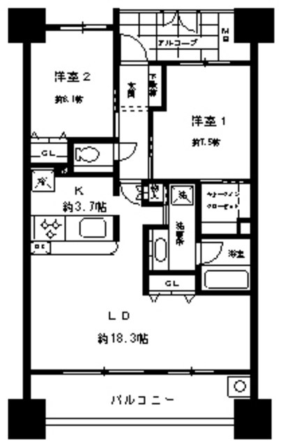パークホームズ刈谷サザンゲートイーストの間取り