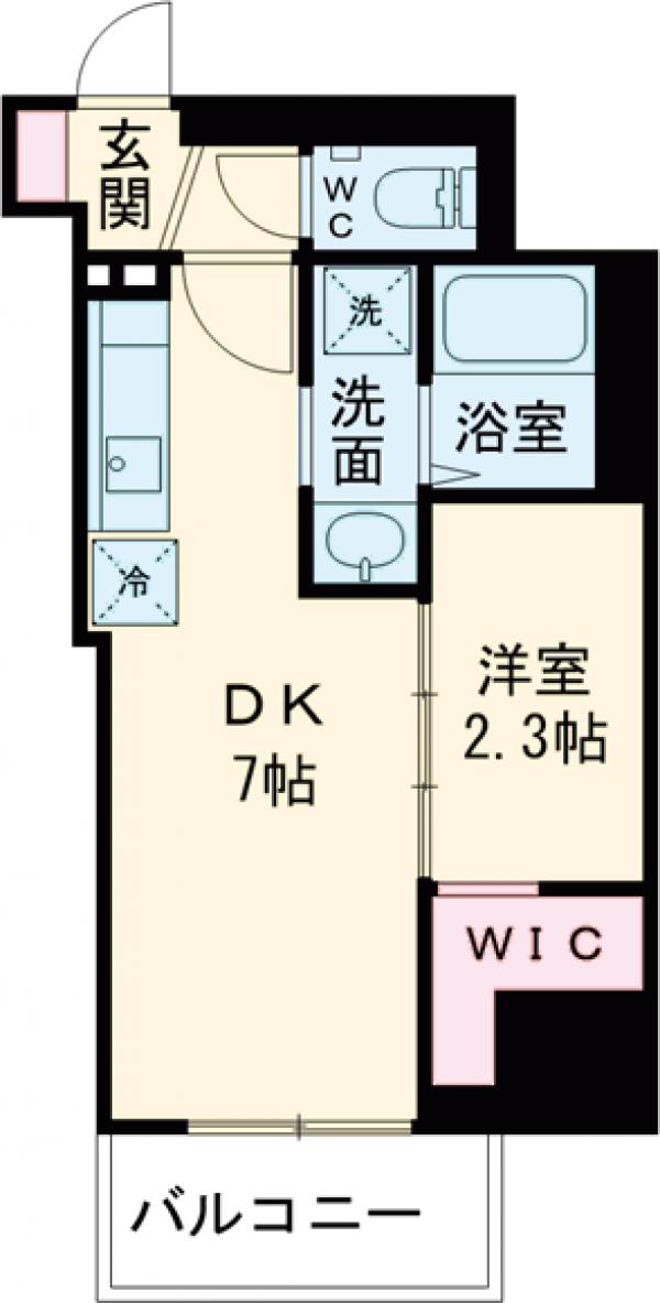プロスタイルウェルス新小岩の間取り
