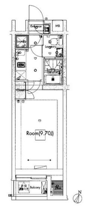 セリュークス東高円寺の間取り