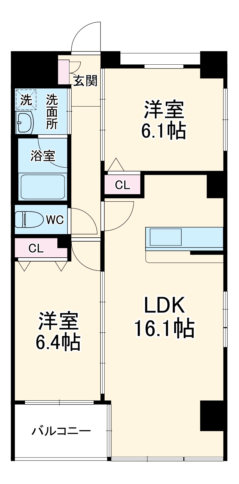 シュヴァルブラン白馬の間取り