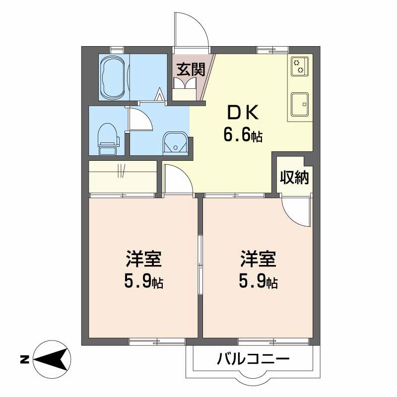 グリーンヒルズの間取り