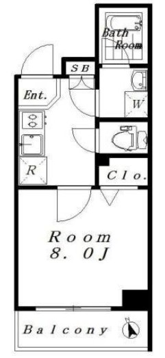 プレール・ドゥーク高円寺Ⅱの間取り
