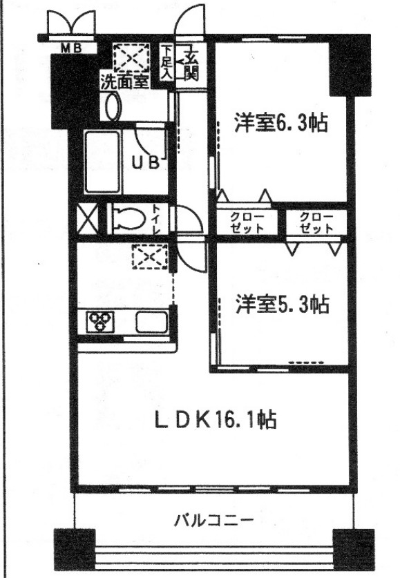ロイヤルメドゥ北戸田の間取り