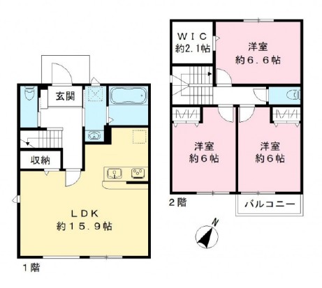 ドリームD棟の間取り