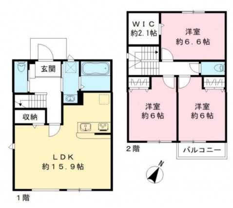 ドリームC棟の間取り