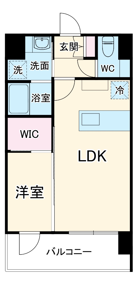 Alivis三国本町の間取り