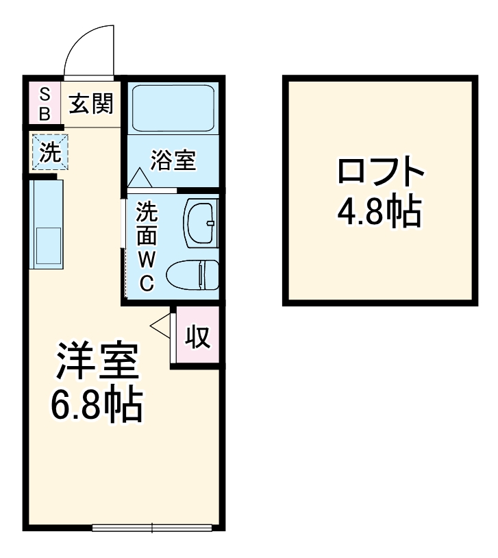 サンテラス山手Ⅱの間取り