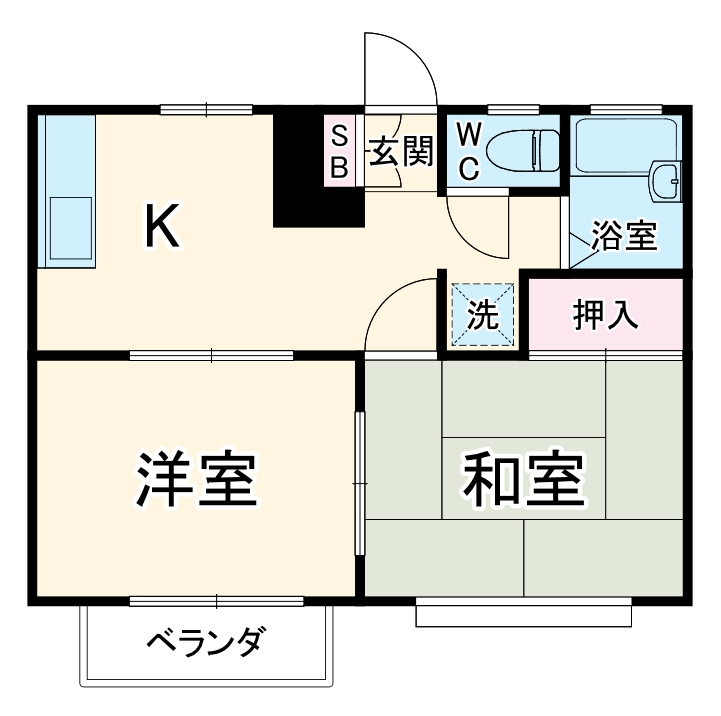 さくらハイツ・201号室の間取り