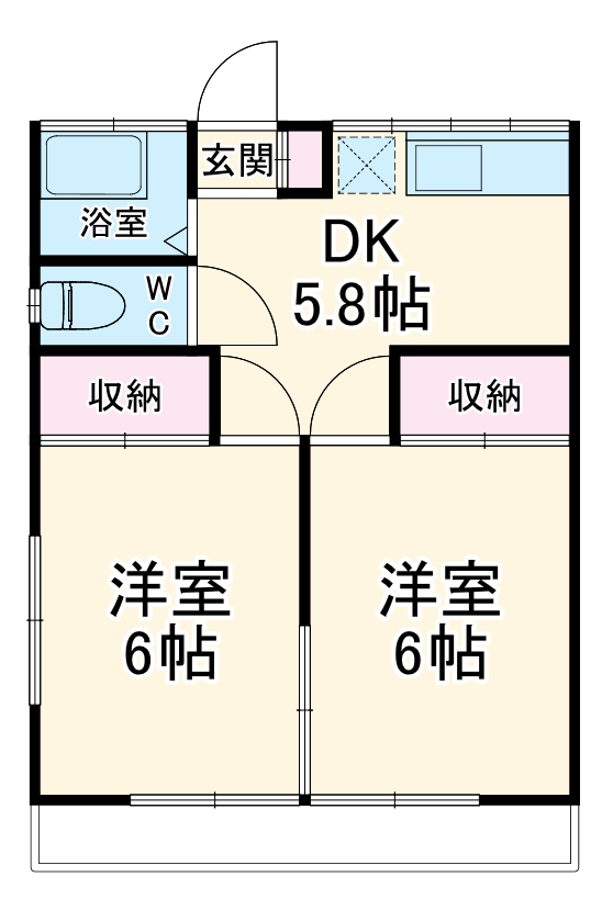 メゾン森辰アパートの間取り