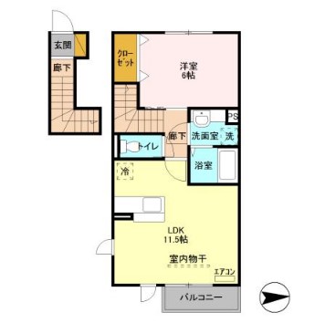 さくら館Ⅴの間取り