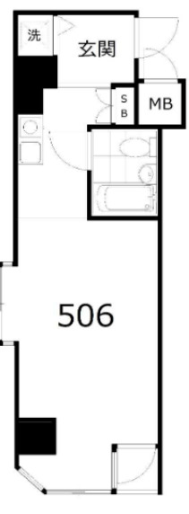 キャッスルマンションお花茶屋の間取り