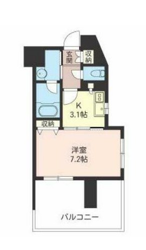 エスティメゾン三軒茶屋Ⅱの間取り