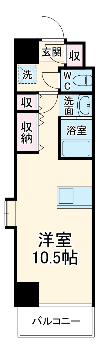 エルミタージュ名駅西の間取り