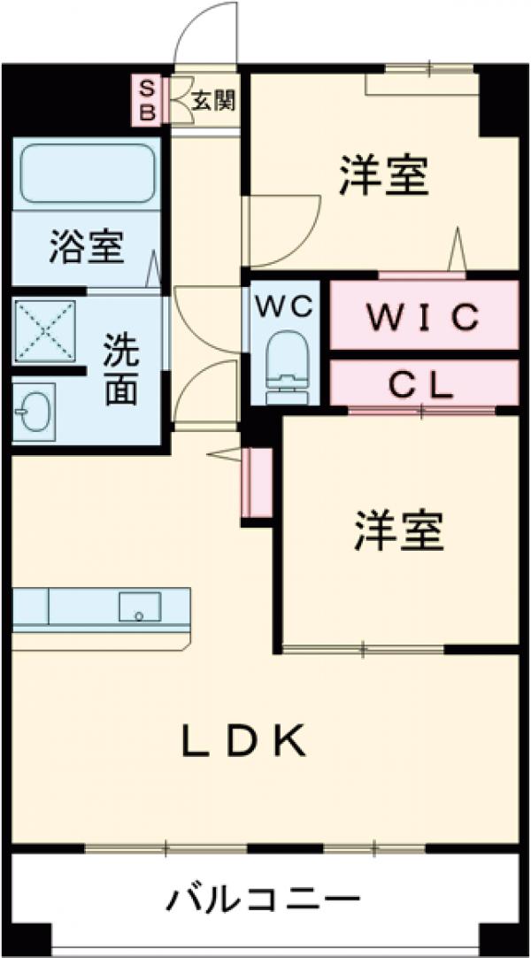 LIBTH博多駅南Ⅶの間取り