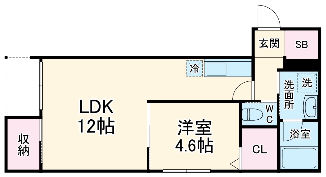 Chaton美穂ケ丘の間取り