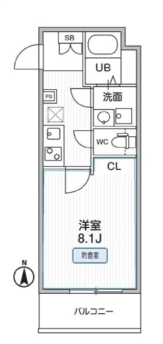 THE PALMS MUSE 新江古田の間取り