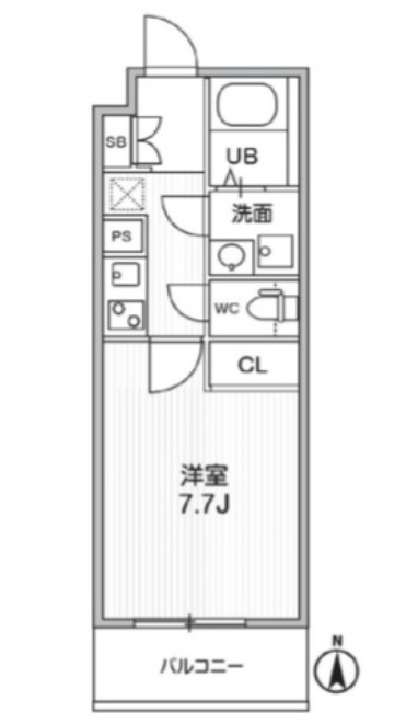 THE PALMS MUSE 新江古田の間取り