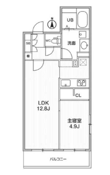 THE PALMS MUSE 新江古田の間取り