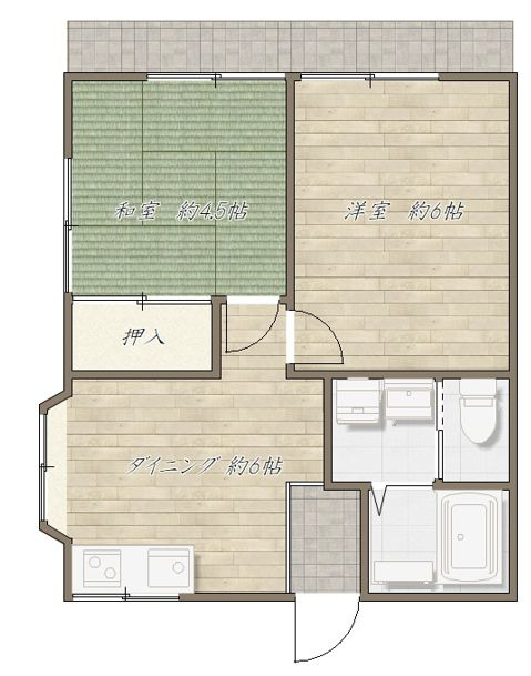 コーポエスの間取り