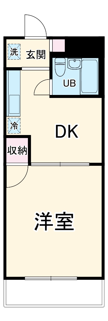 大信コーポNO3の間取り