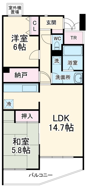 リリファ本郷台の間取り
