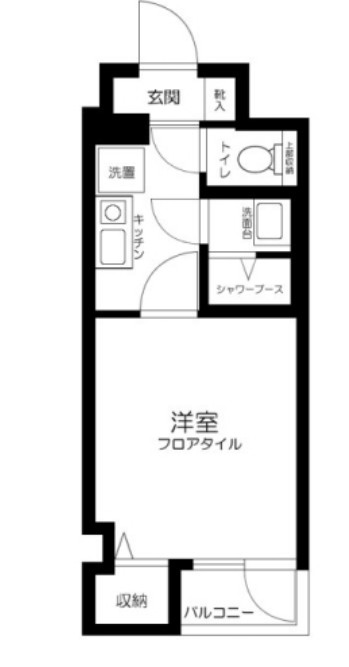 代々木の完工年月(2002年8月)築の賃貸マンションの間取り