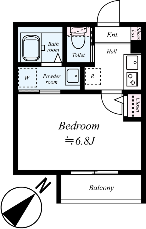 GRADUS新河岸Ⅱの間取り