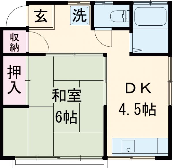 山口荘の間取り