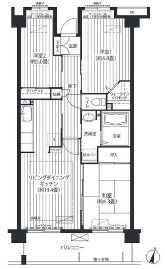 コーポレート東戸塚の間取り