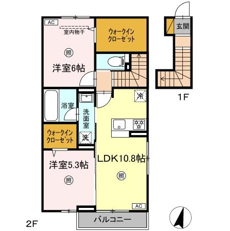 Spinel(スピネル) A棟の間取り