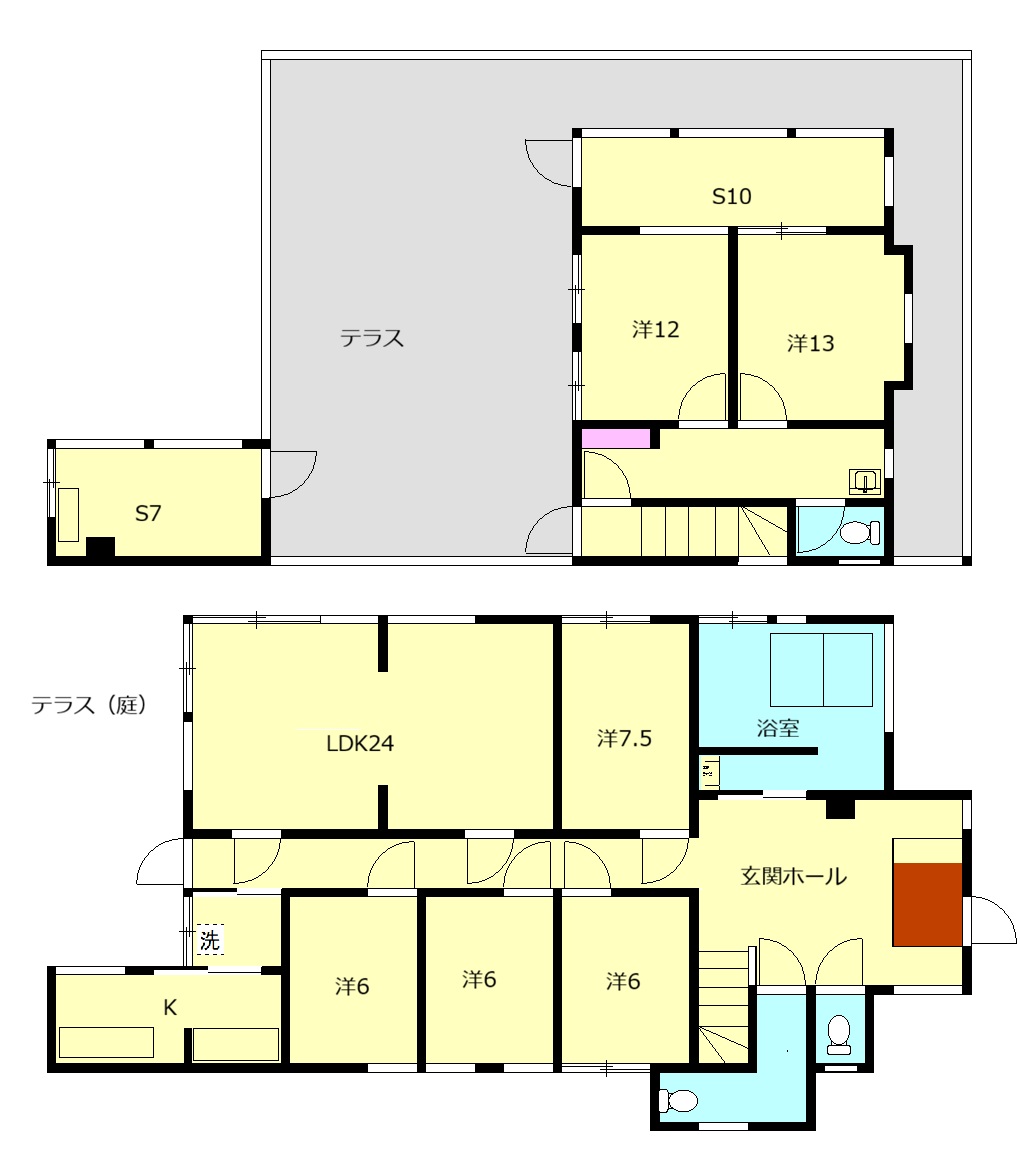箱根仙石原戸建 (春山荘)の間取り