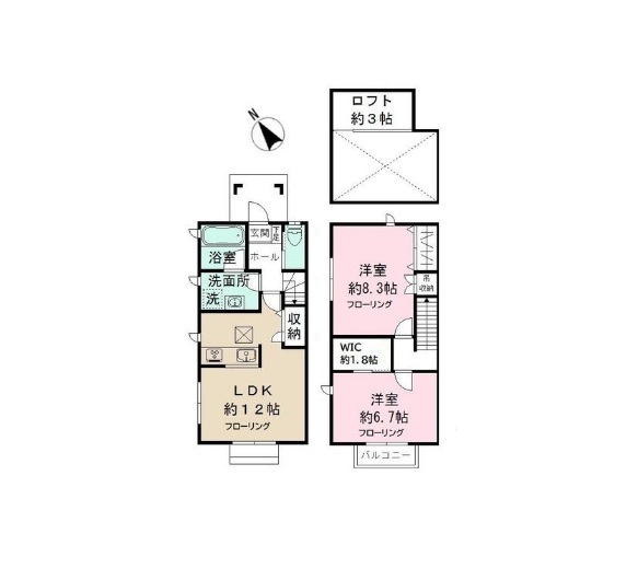 ベイブリーズ稲毛 A棟の間取り