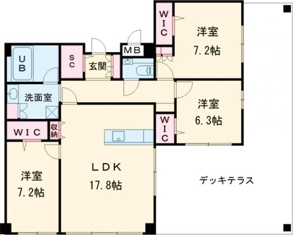 ラフィーネ鳥飼の間取り