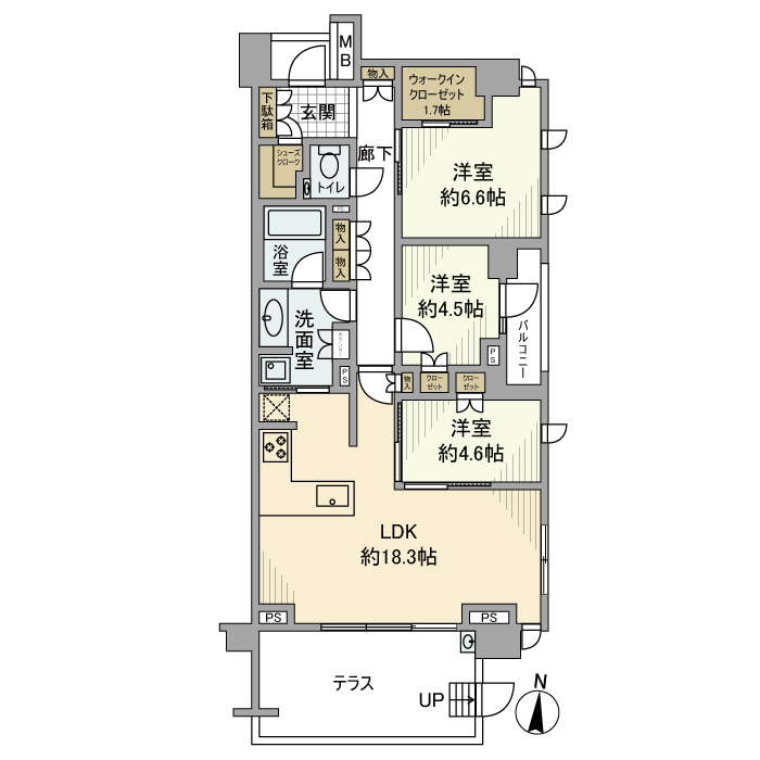 グランドメゾン上野毛の間取り