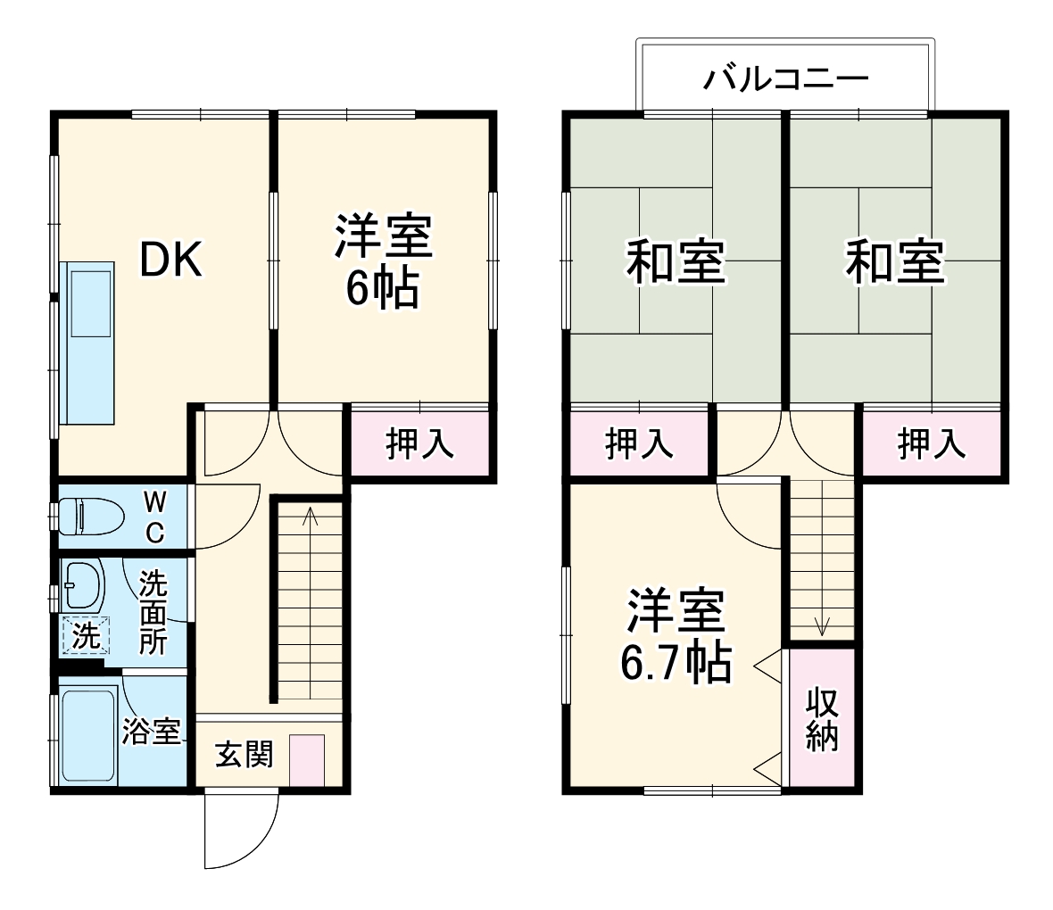 八千代市上高野戸建(1291)の間取り