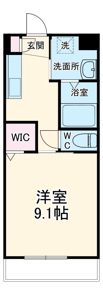 ラフィネ大安Aの間取り