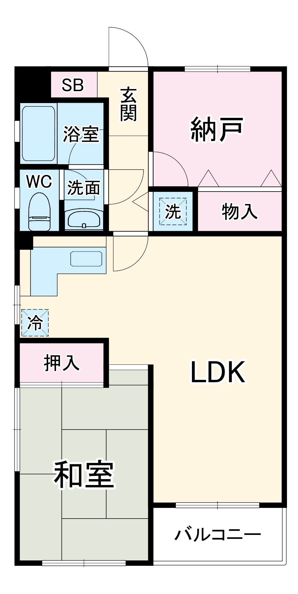 セザール海老名の間取り