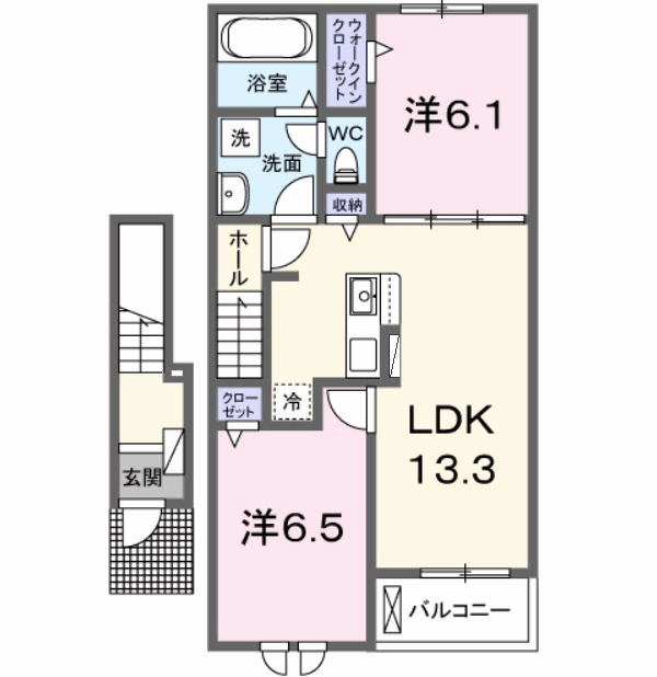 ソレイユ HAS.の間取り