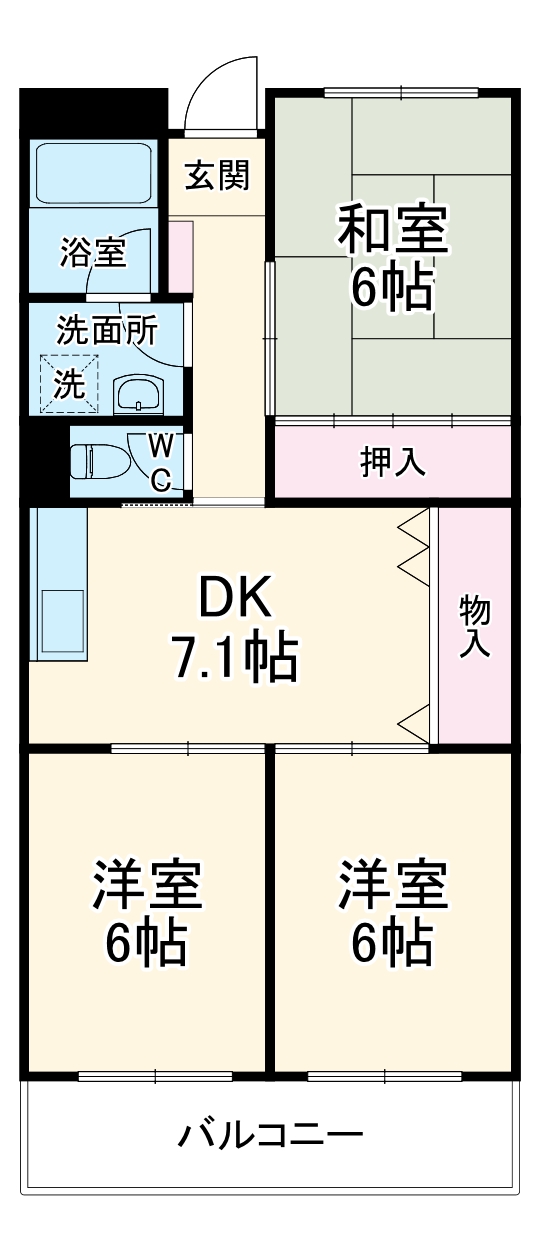 Limpiaゆたかの間取り