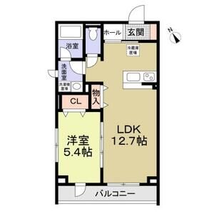 東長沼の完工年月(2018年7月)築の賃貸マンションの間取り