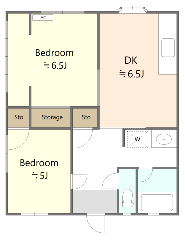 あきのハイツの間取り