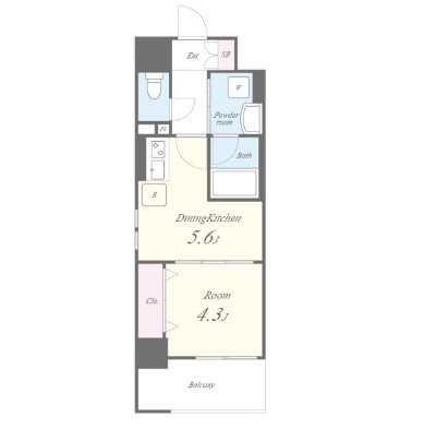 Residence Omiya Hikawasandoの間取り